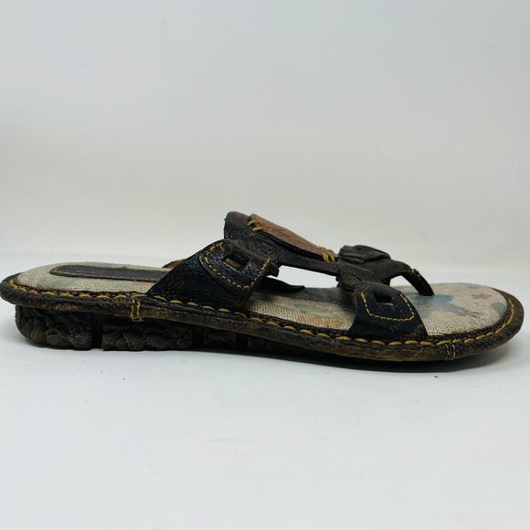 BOC Born Leather Sandal Thong Casual Outdoor Rough Sole - 8 - Picture 2 of 3